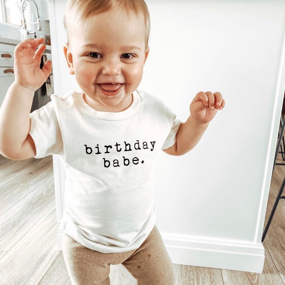 Birthday Babe Organic Cotton Kids T-Shirt – Short Sleeve, 2T–12Y