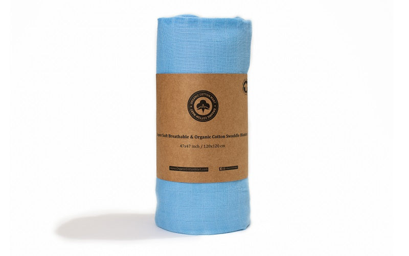 Organic Cotton Mart Eco-Friendly Muslin Swaddle Blankets