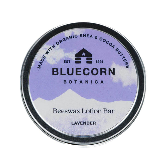 Bluecorn Organic Shea & Cocoa Butter Beeswax Lotion Bar in Tin