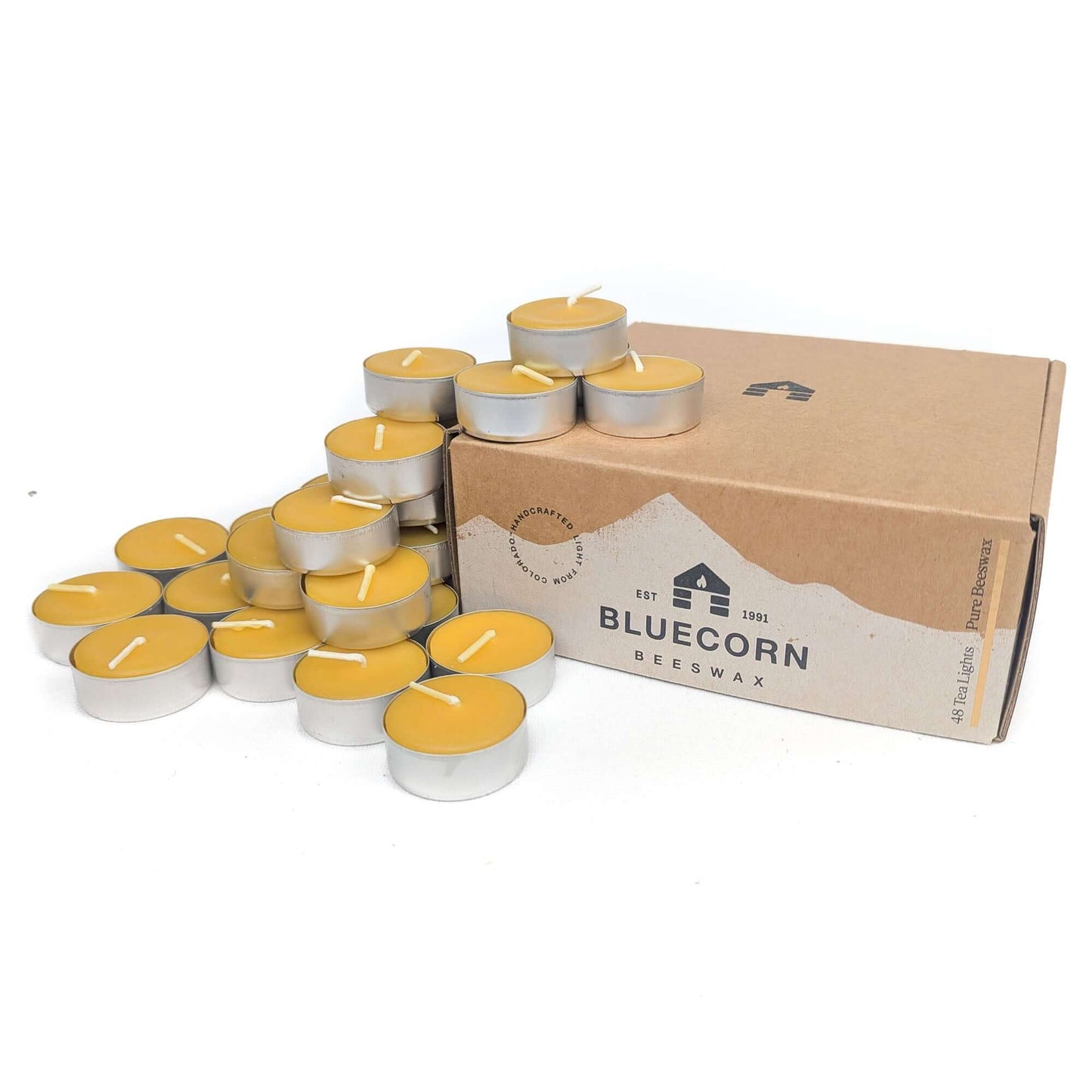 Pure Beeswax Tea Light Candles