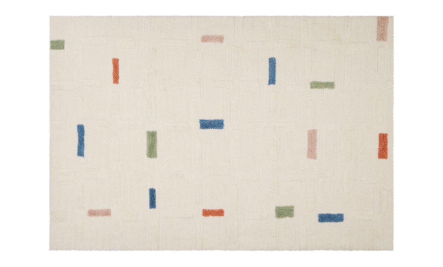 Sage & Wild Brick Wool Rug - RWS Certified New Zealand Wool High-Low Weave Sensory Rug