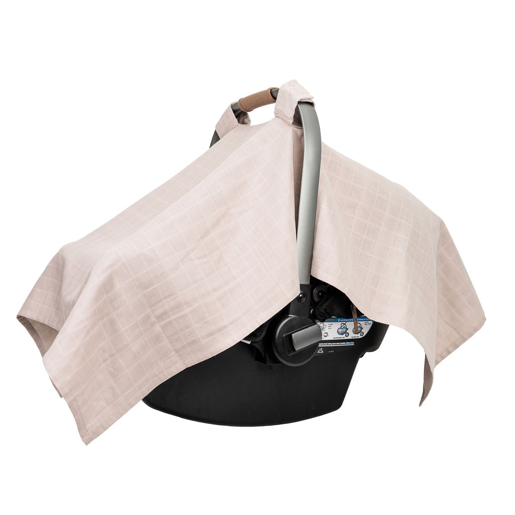 Organic Muslin Cotton Car Seat Cover