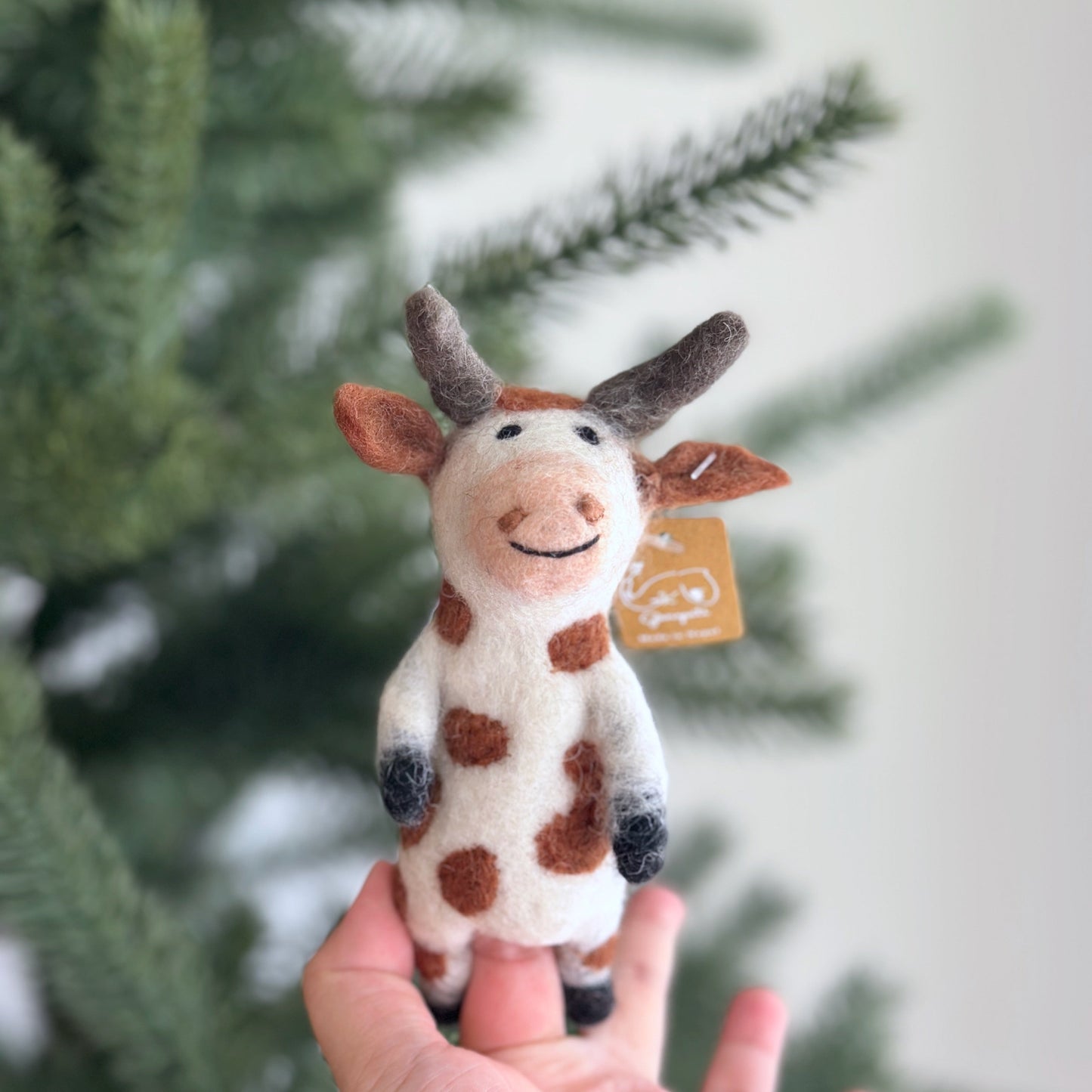 Brown Cow Finger Puppet