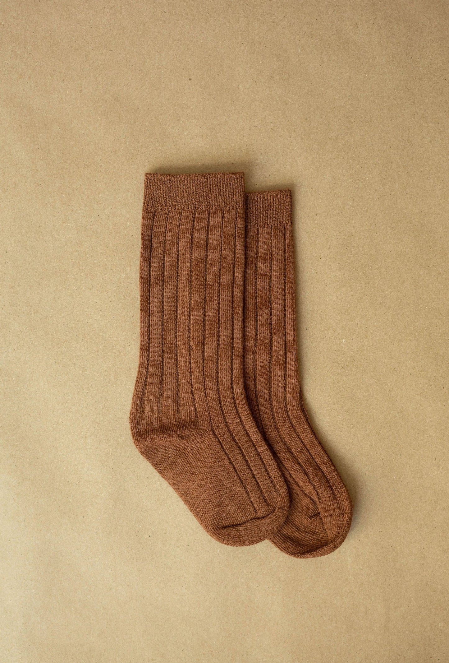 Brown-Knee high socks