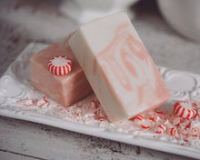 Load image into Gallery viewer, Sweet Harvest Farms Candy Cane Organic Handmade Soap
