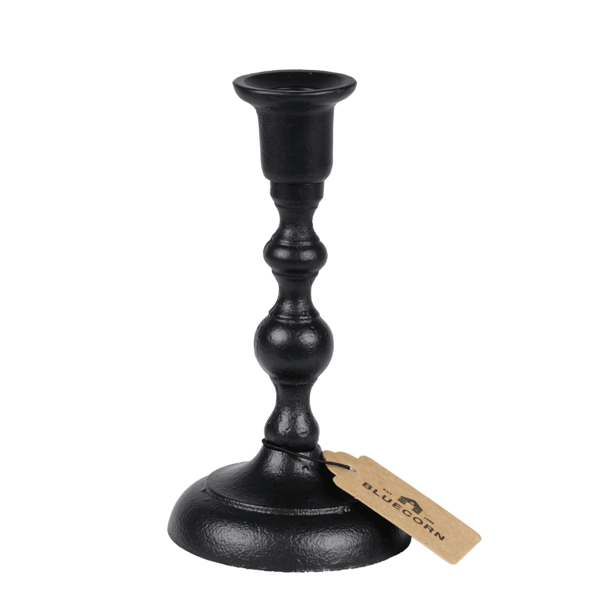 Bluecorn Handcrafted Cast Iron Taper Candle Holder – 7" or 9.5"