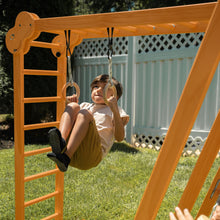 Load image into Gallery viewer, The Chestnut: 8-in-1 Montessori Wooden Climbing Gym &amp; Slide for Toddlers and Kids 2-8 | Indoor/Outdoor Playground Set
