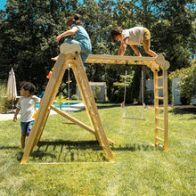 Load image into Gallery viewer, Avenlur Chestnut - 8-in-1 Eco-Friendly Wooden Jungle Gym for Toddlers
