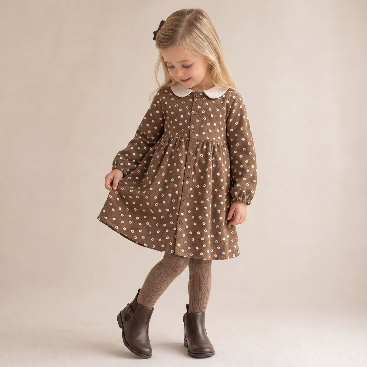 Organic Cotton Collared Dress for Babies & Toddlers – Chestnut Bloom