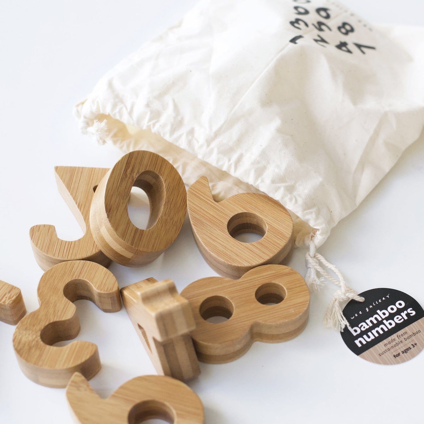 Wee Gallery Nature Counting Adventure Bundle | Bamboo Numbers and Number Cards