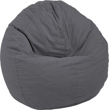 Load image into Gallery viewer, Bean Bag Chair / Lounger Adult Teen size Classic 5 panel Traditional beanbag - Organic Cotton, Comfy Bean MADE IN USA
