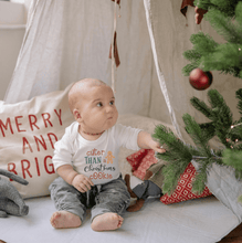 Load image into Gallery viewer, long sleeve graphic bodysuit | christmas cookie
