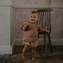 Load image into Gallery viewer, The Frill Linen Top - Cinnamon
