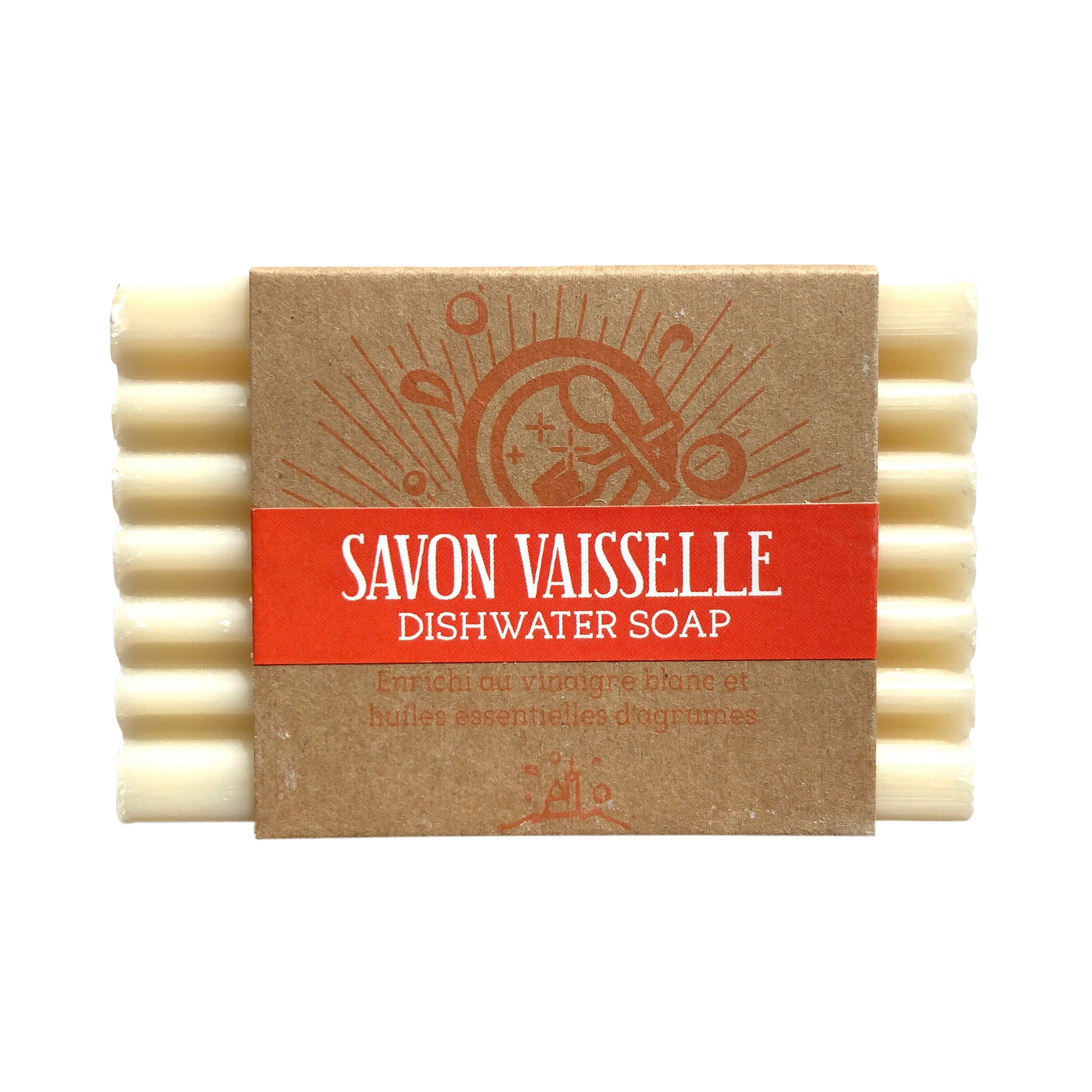 Eco Dish Washing Soap Bar Orange Scented