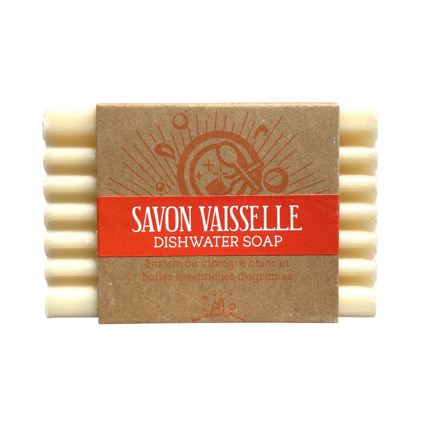 Eco Dish Washing Soap Bar Orange Scented