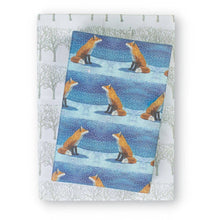 Load image into Gallery viewer, Fox Moment • Double-Sided Eco Wrapping Paper (Holiday Edition)
