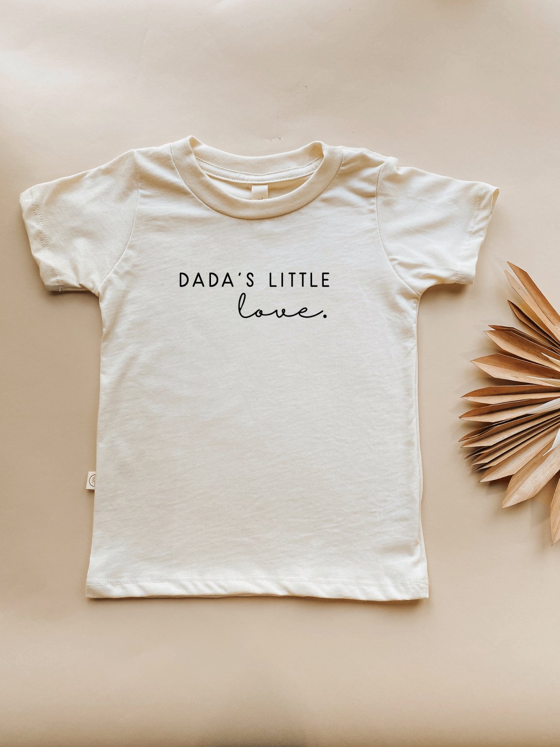 Dada’s Little Love Organic Cotton Kids T-Shirt – Short Sleeve, 2T–6T