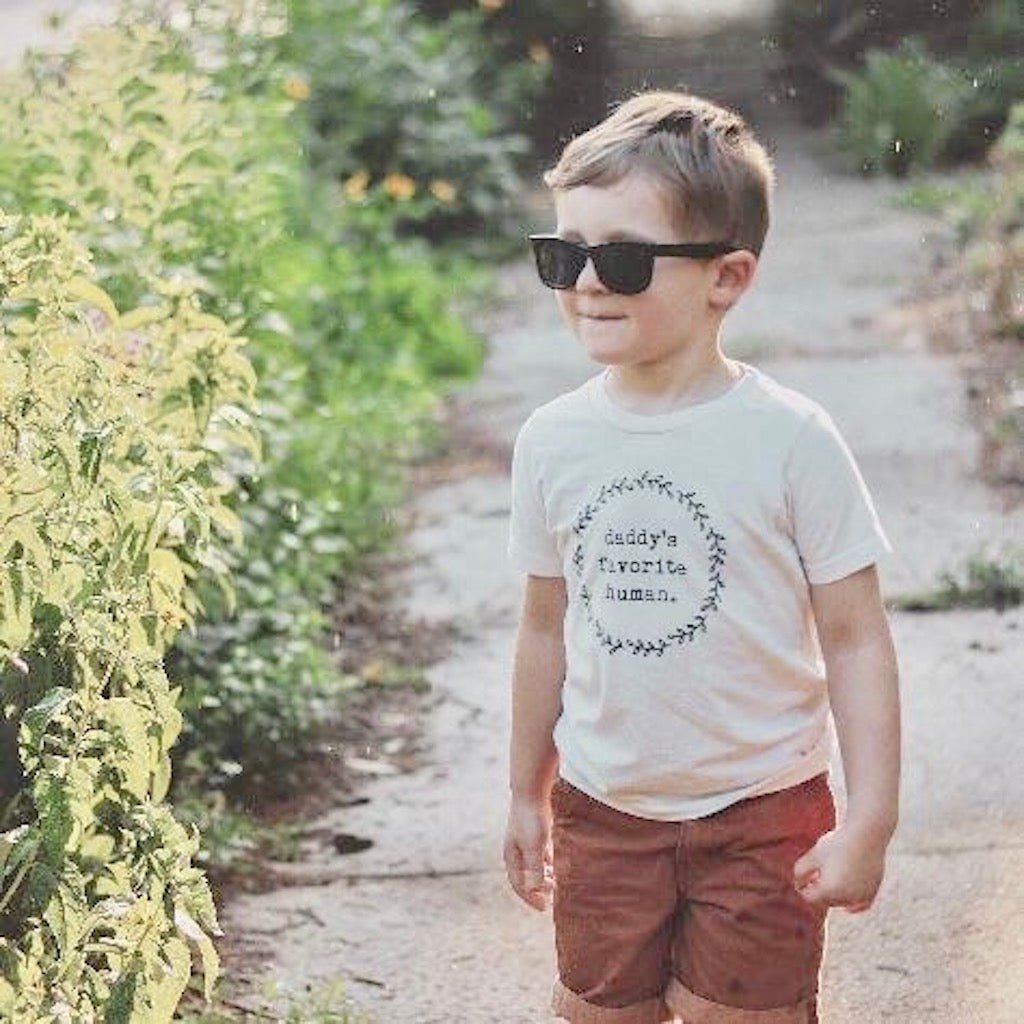 Daddy’s Favorite Human Organic Cotton Kids T-Shirt – Short Sleeve, 2T–6T