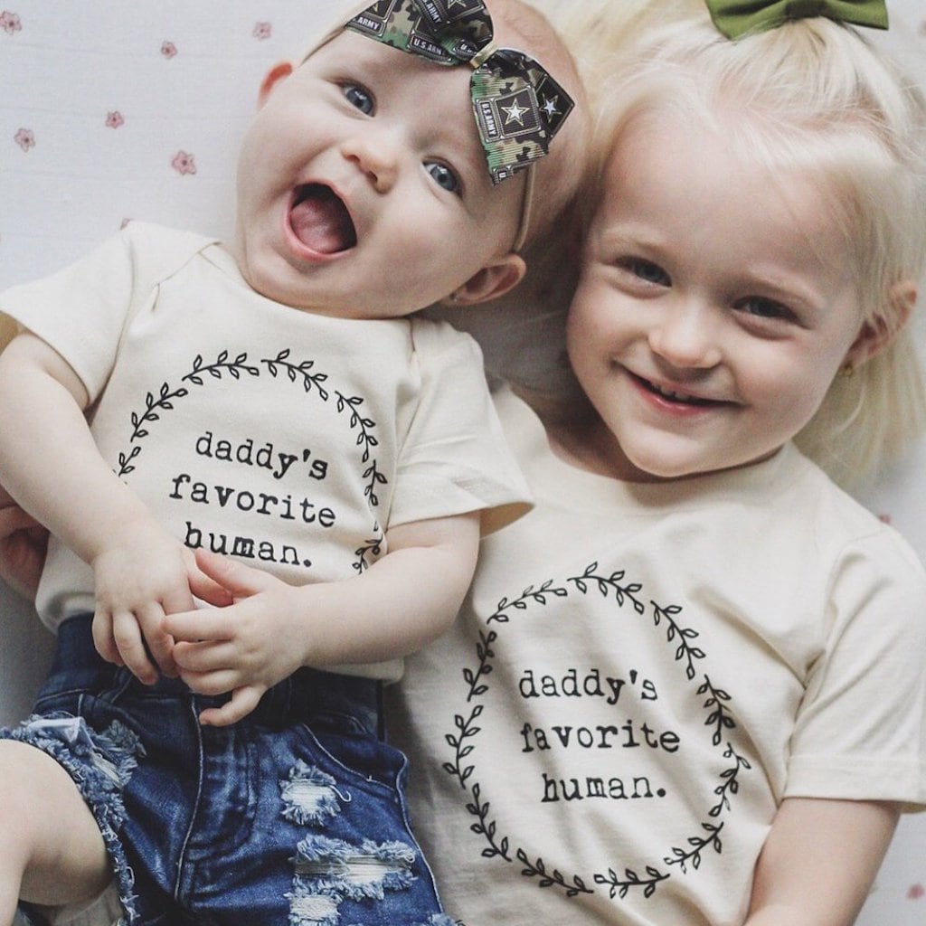 Daddy’s Favorite Human Organic Cotton Kids T-Shirt – Short Sleeve, 2T–6T