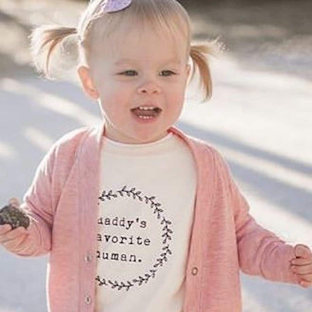 Daddy’s Favorite Human Organic Cotton Kids T-Shirt – Short Sleeve, 2T–6T