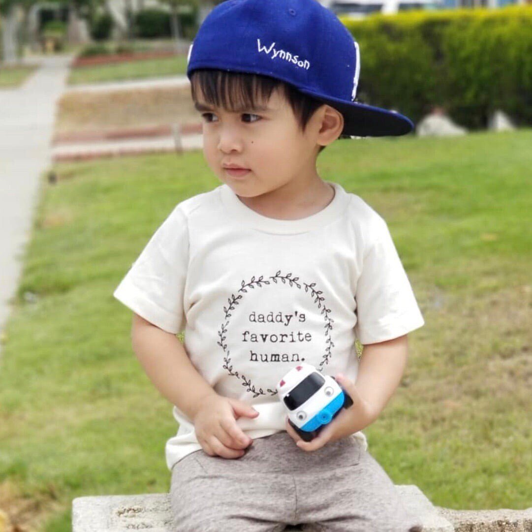 Daddy’s Favorite Human Organic Cotton Kids T-Shirt – Short Sleeve, 2T–6T