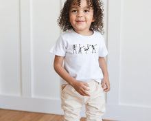 Load image into Gallery viewer, Dancing Skeletons Organic Cotton Tee *6-12m left
