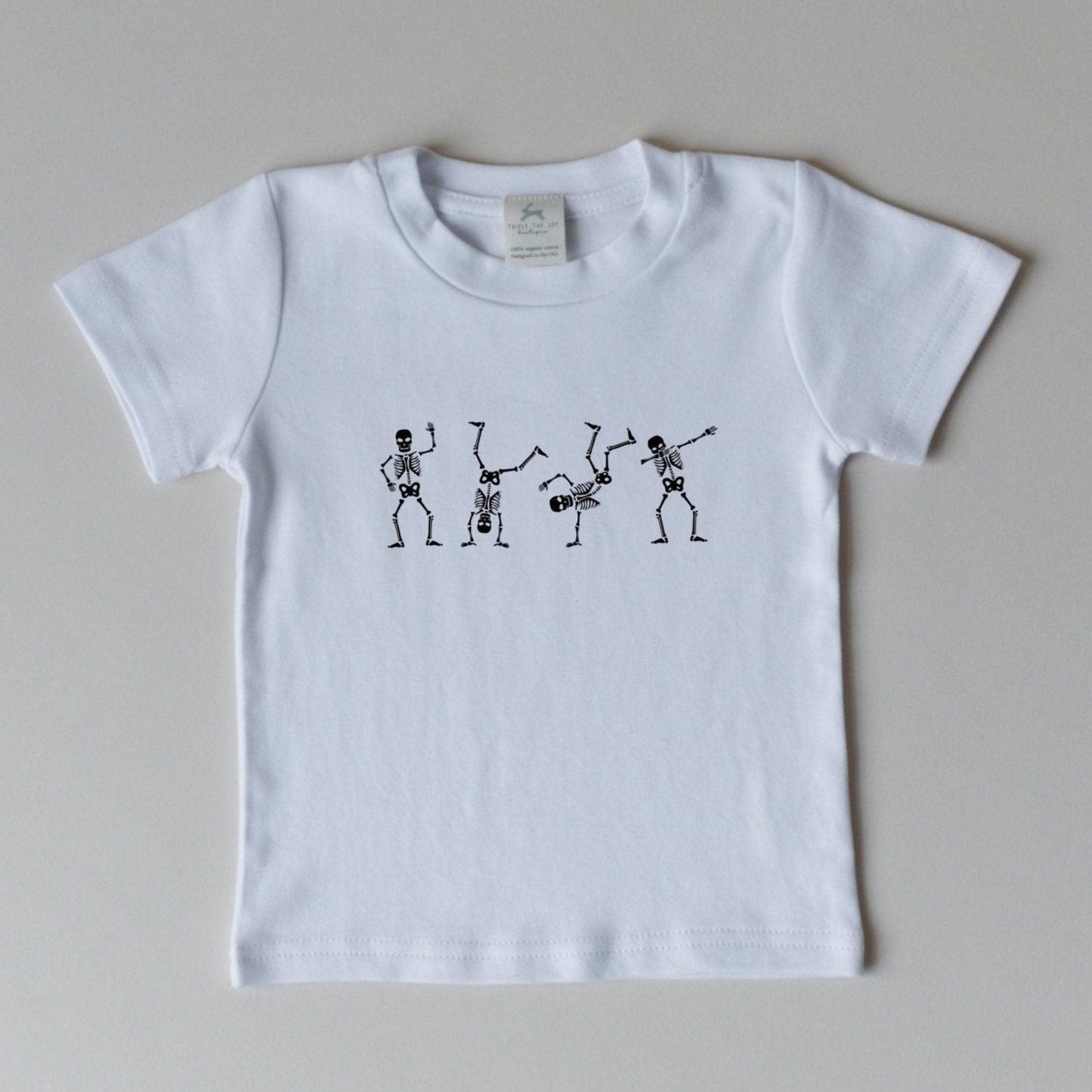 Dancing Skeletons Organic Cotton Tee *6-12m left