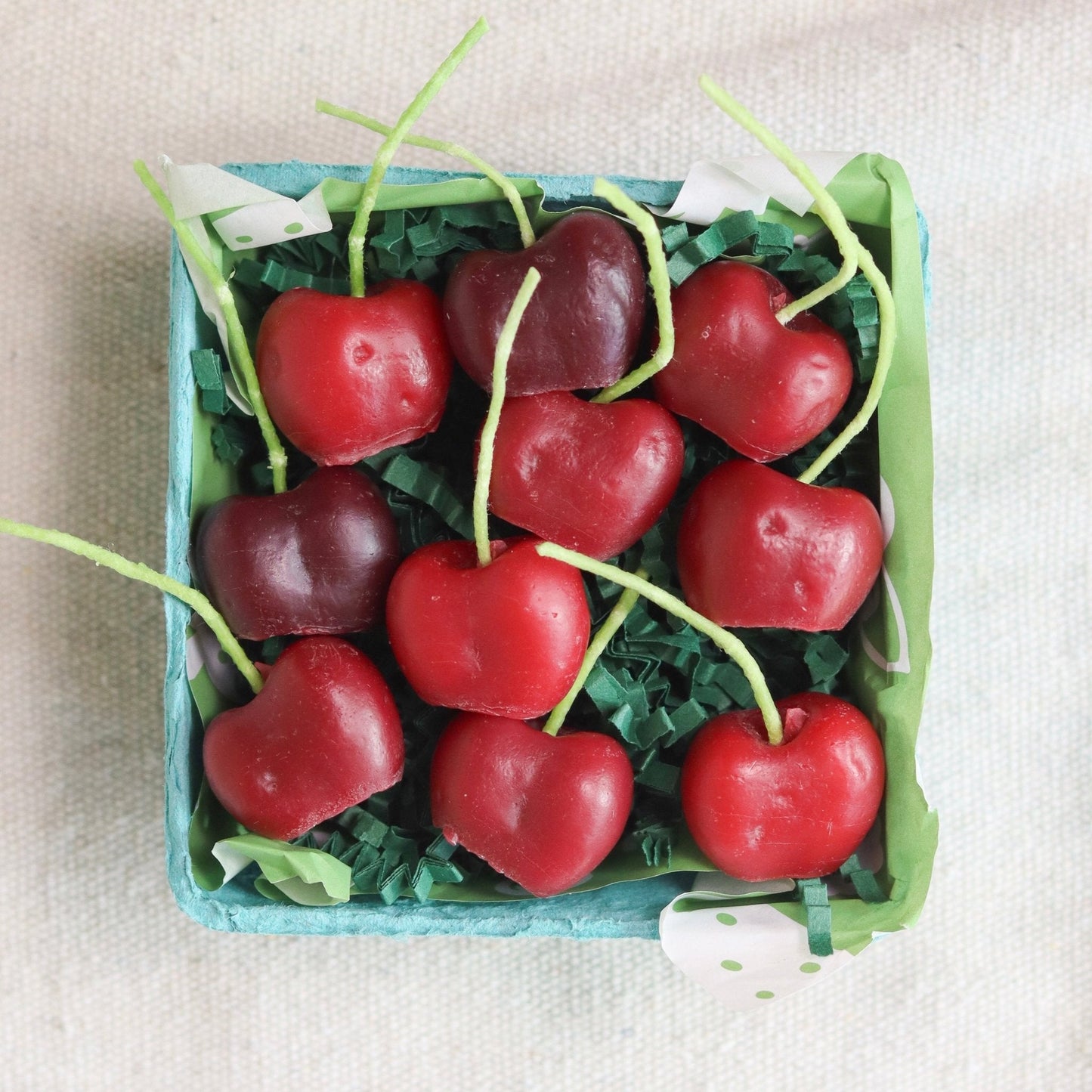 Beeswax Dark Red Cherry Candles