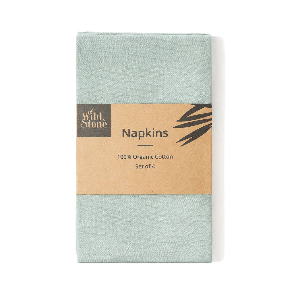 Eco-Friendly Cloth Napkins – Organic Cotton (4-Pack)