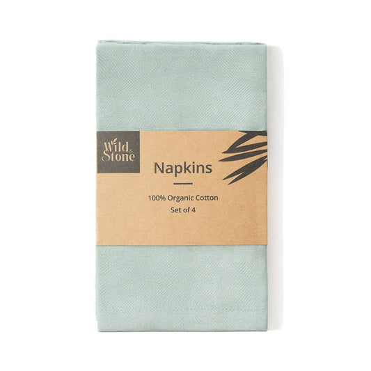 Eco-Friendly Cloth Napkins – Organic Cotton (4-Pack)