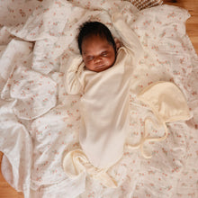 Load image into Gallery viewer, Mushie Organic Cotton Ribbed Baby Bonnet
