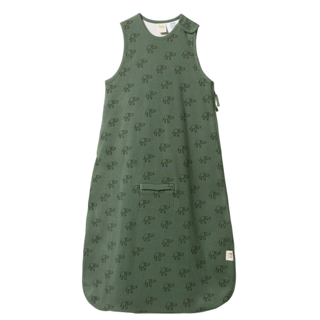 Organic Cotton Sleeping Bag - Elephant Sprout Print