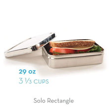 Load image into Gallery viewer, Stainless Steel Solo Rectangle Lunch Box Container
