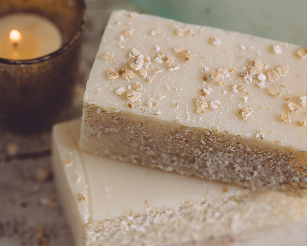 Sweet Harvest Farms Gentle Oatmeal Soap - Organic Unscented Bar for Sensitive Skin
