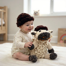 Load image into Gallery viewer, Finn + Emma Handmade Wool Knit Stuffy Buddy  | Sawyer the Sheep
