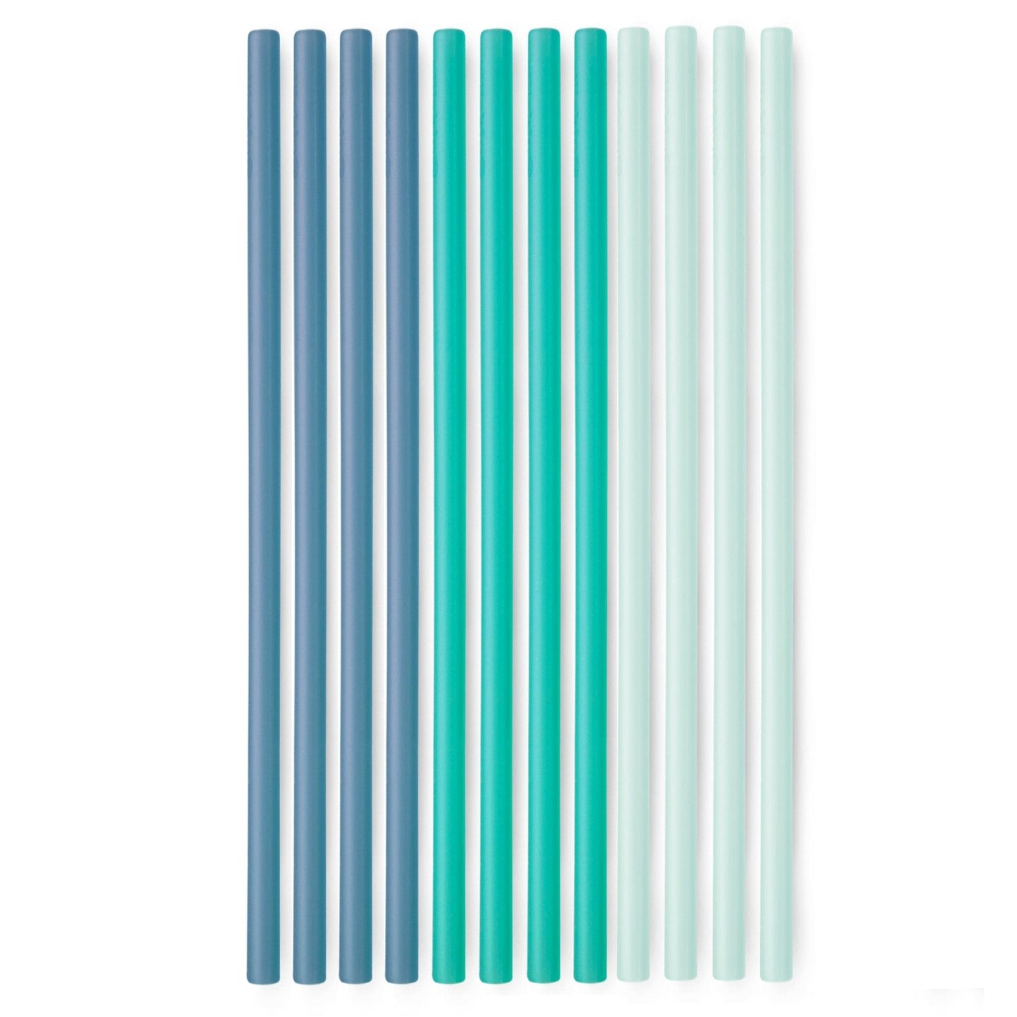 Extra-Long Reusable Silicone Straws, 4pk and 12pk