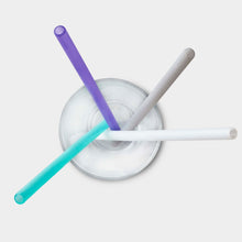 Load image into Gallery viewer, Extra-Long Reusable Silicone Straws, 4pk and 12pk
