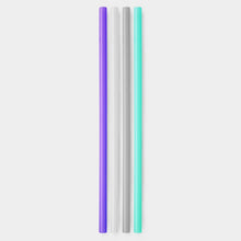 Load image into Gallery viewer, Extra-Long Reusable Silicone Straws, 4pk and 12pk
