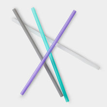 Load image into Gallery viewer, Extra-Long Reusable Silicone Straws, 4pk and 12pk
