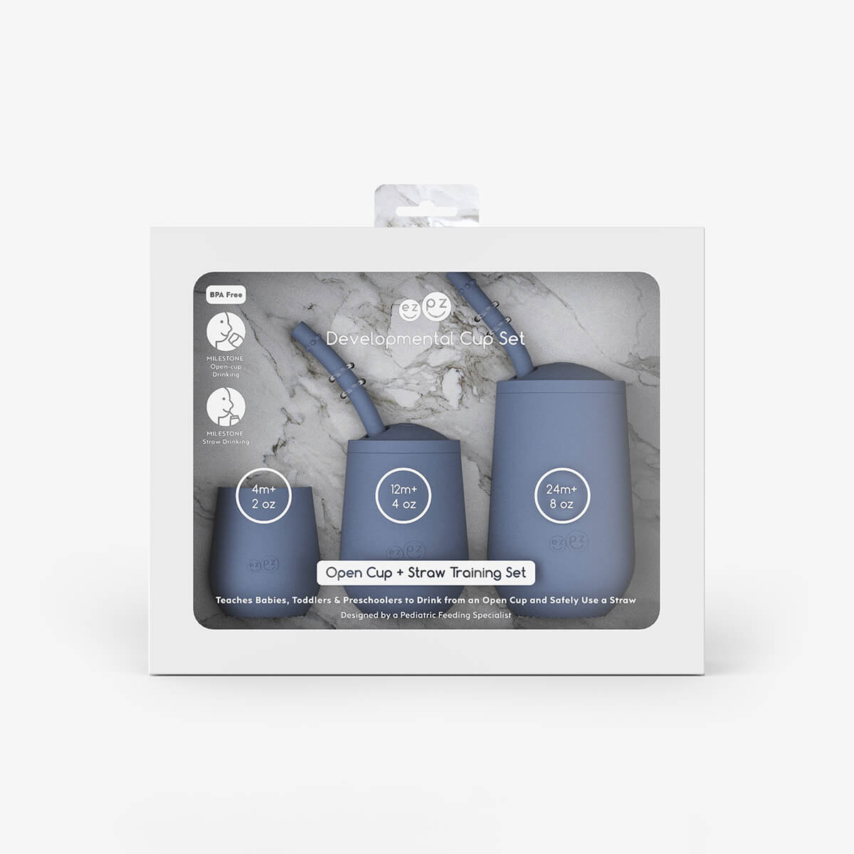 EZPZ Developmental Cup Set – Non-Toxic, Eco-Friendly Drinking System for Babies, Toddlers & Preschoolers