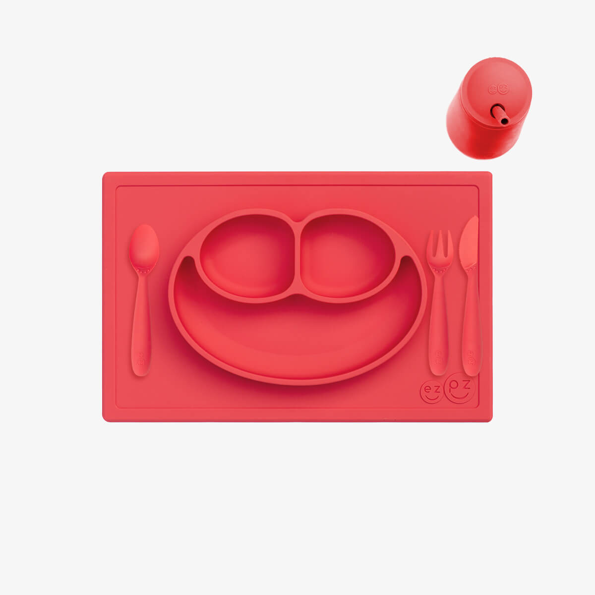 EZPZ Happy Feeding Set – Non-Toxic, Eco-Friendly Mealtime Set for Toddlers & Preschoolers (Ages 2+)