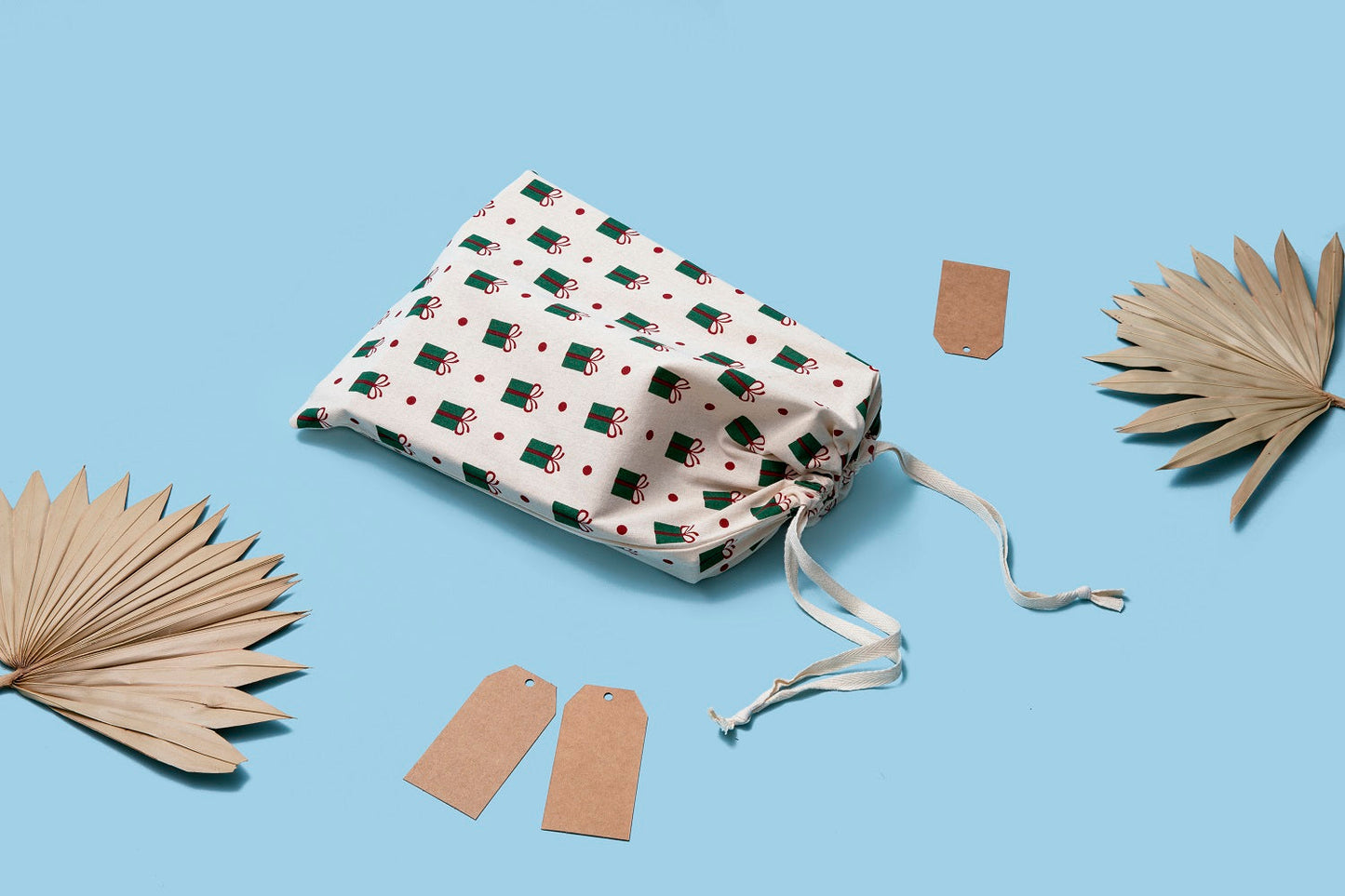 Organic Cotton Cloth Gift Bags - Set of 4