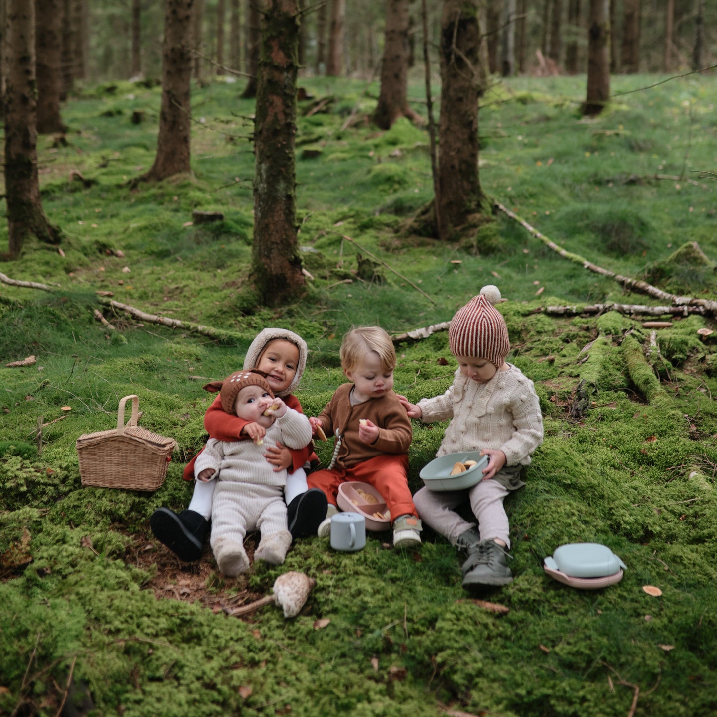 Mushie Organic Cotton Baby Chunky Knit Pants