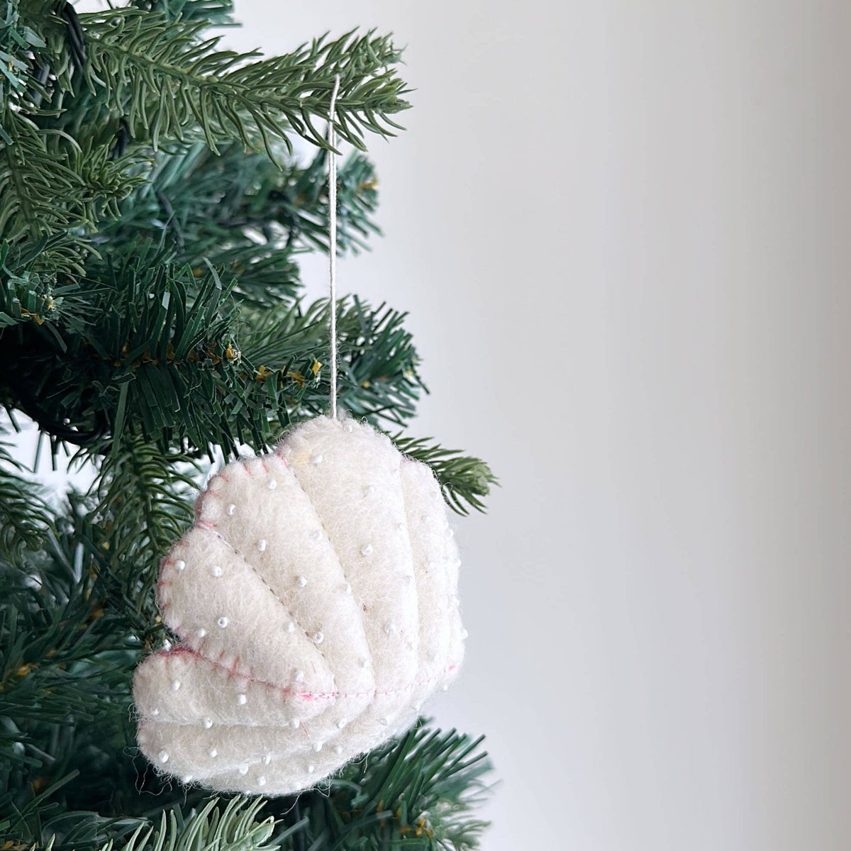 Ocean Creatures Christmas Ornament Set of 6 – Handmade Wool Felt Holiday Decor