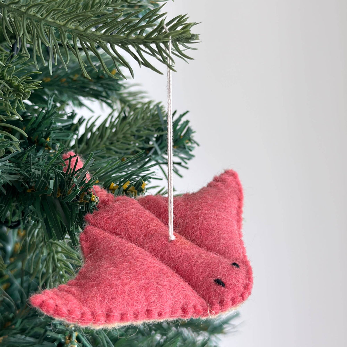 Ocean Creatures Christmas Ornament Set of 6 – Handmade Wool Felt Holiday Decor