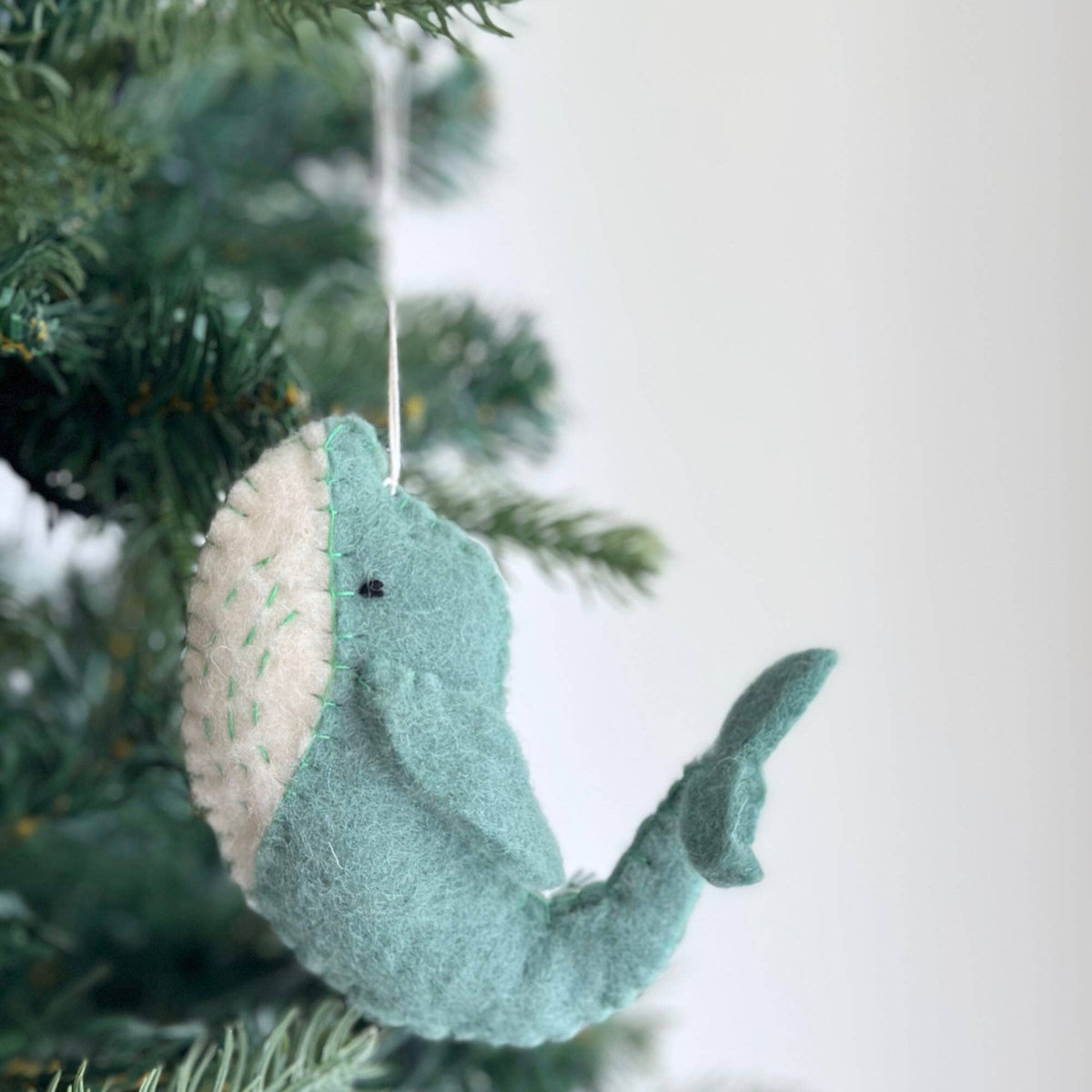Ocean Creatures Christmas Ornament Set of 6 – Handmade Wool Felt Holiday Decor