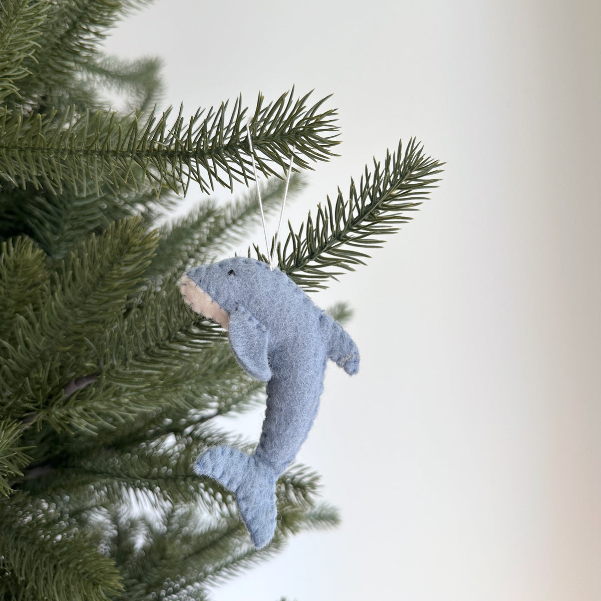 Ocean Creatures Christmas Ornament Set of 6 – Handmade Wool Felt Holiday Decor