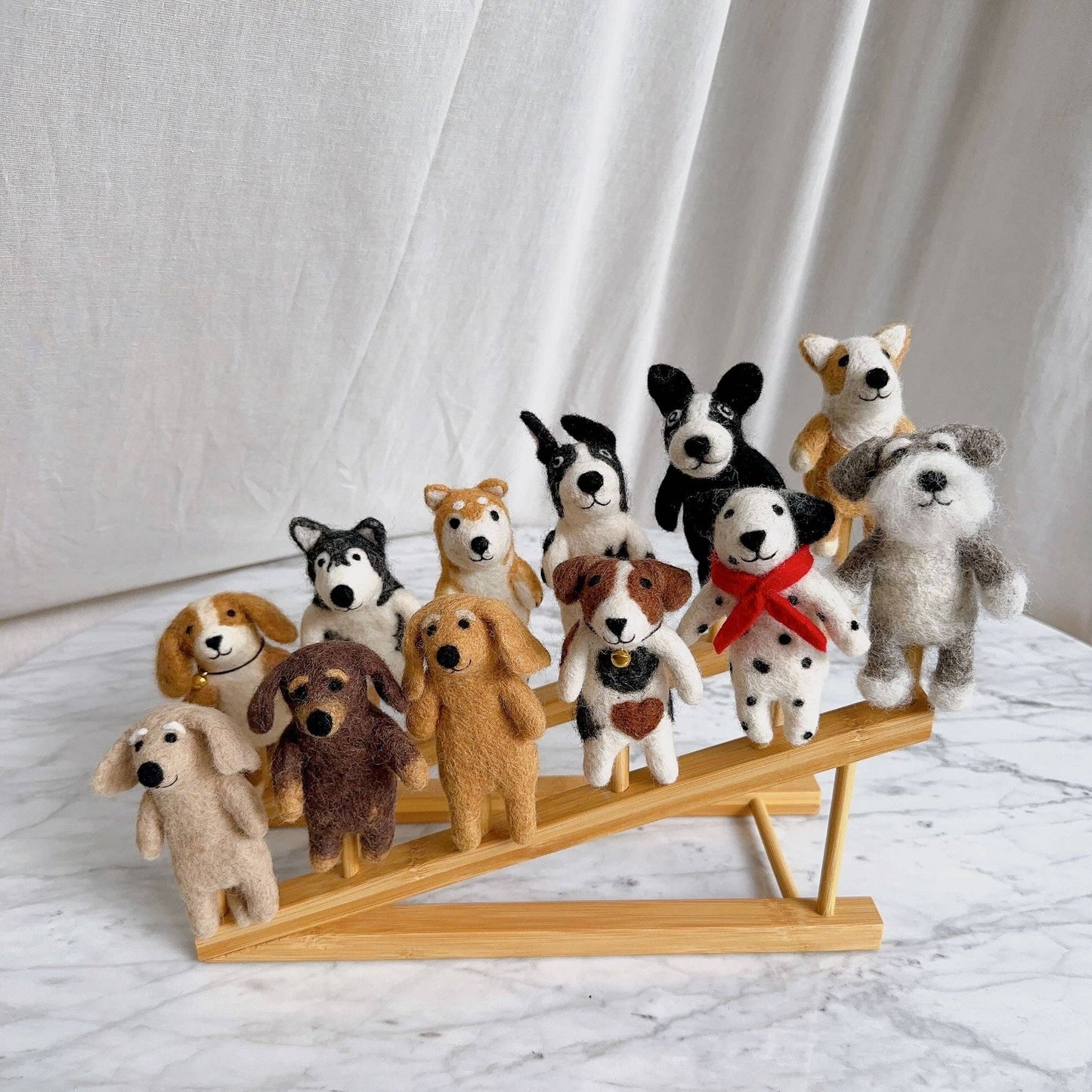Felt Finger Puppet: Cavalier King Charles Spaniel Dog
