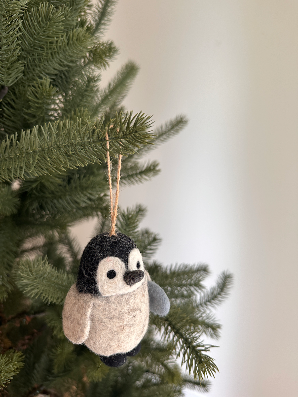 Penguin Ornament – Handmade Wool Felt Holiday Decor