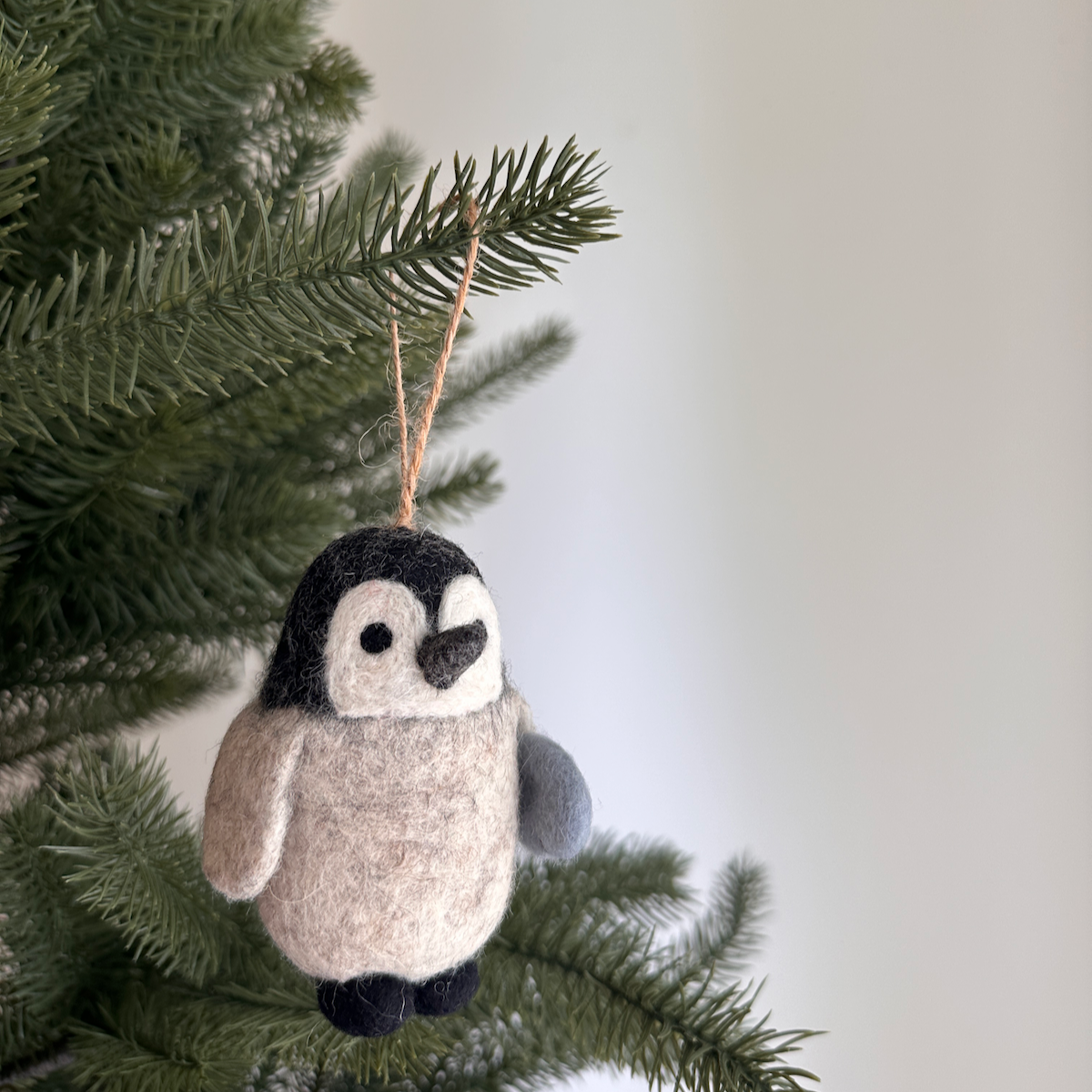 Penguin Ornament – Handmade Wool Felt Holiday Decor